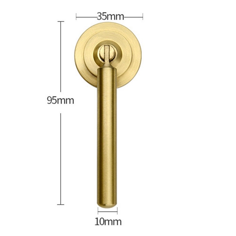 Solid Brass Kitchen Handles and Pulls Gold Drawer Etsy