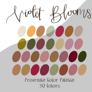 Violet Blooms Procreate Color Palette