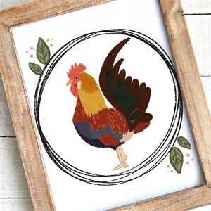 Rooster Digital Print Download