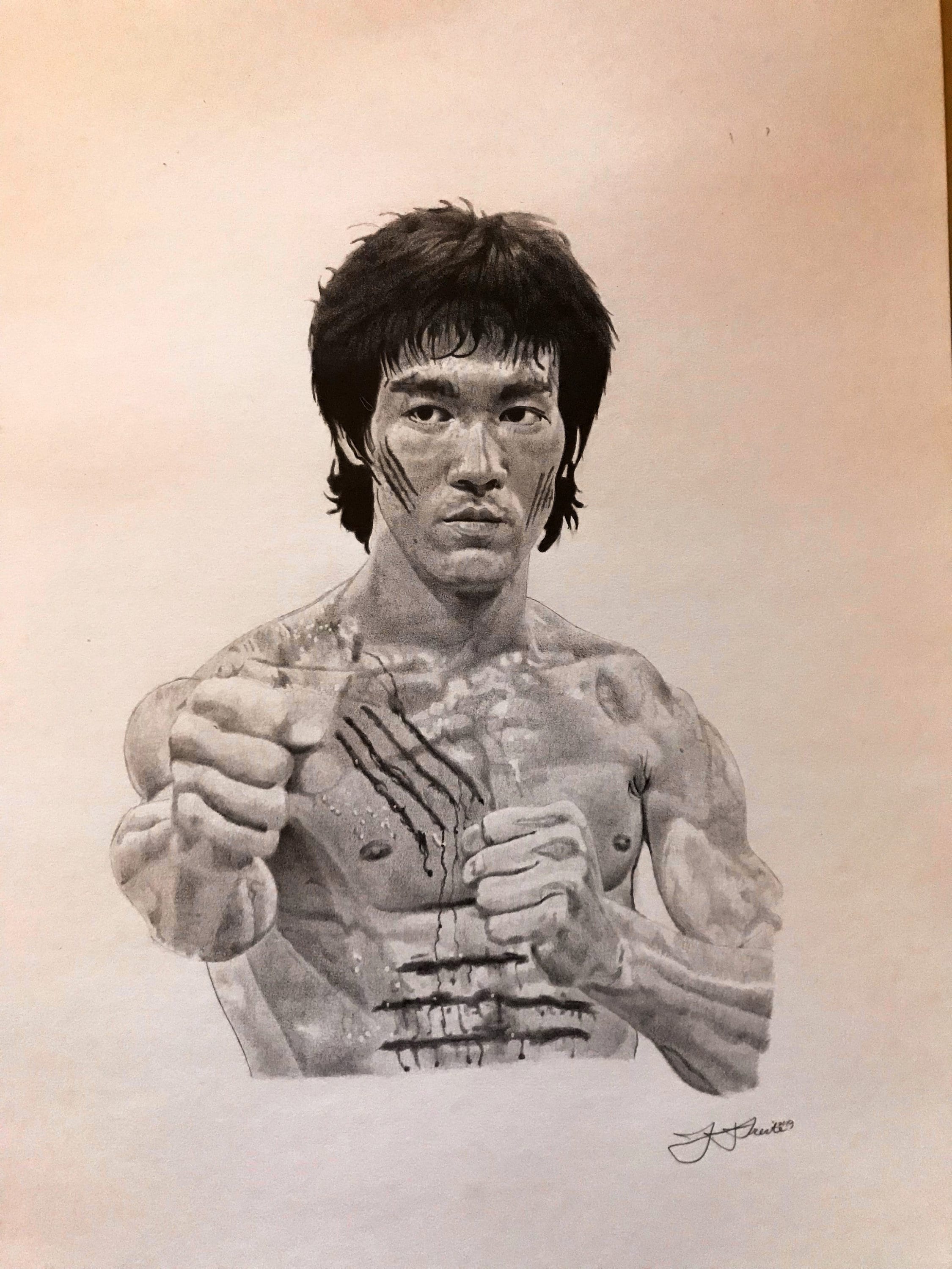 Drawing Bruce Lee 