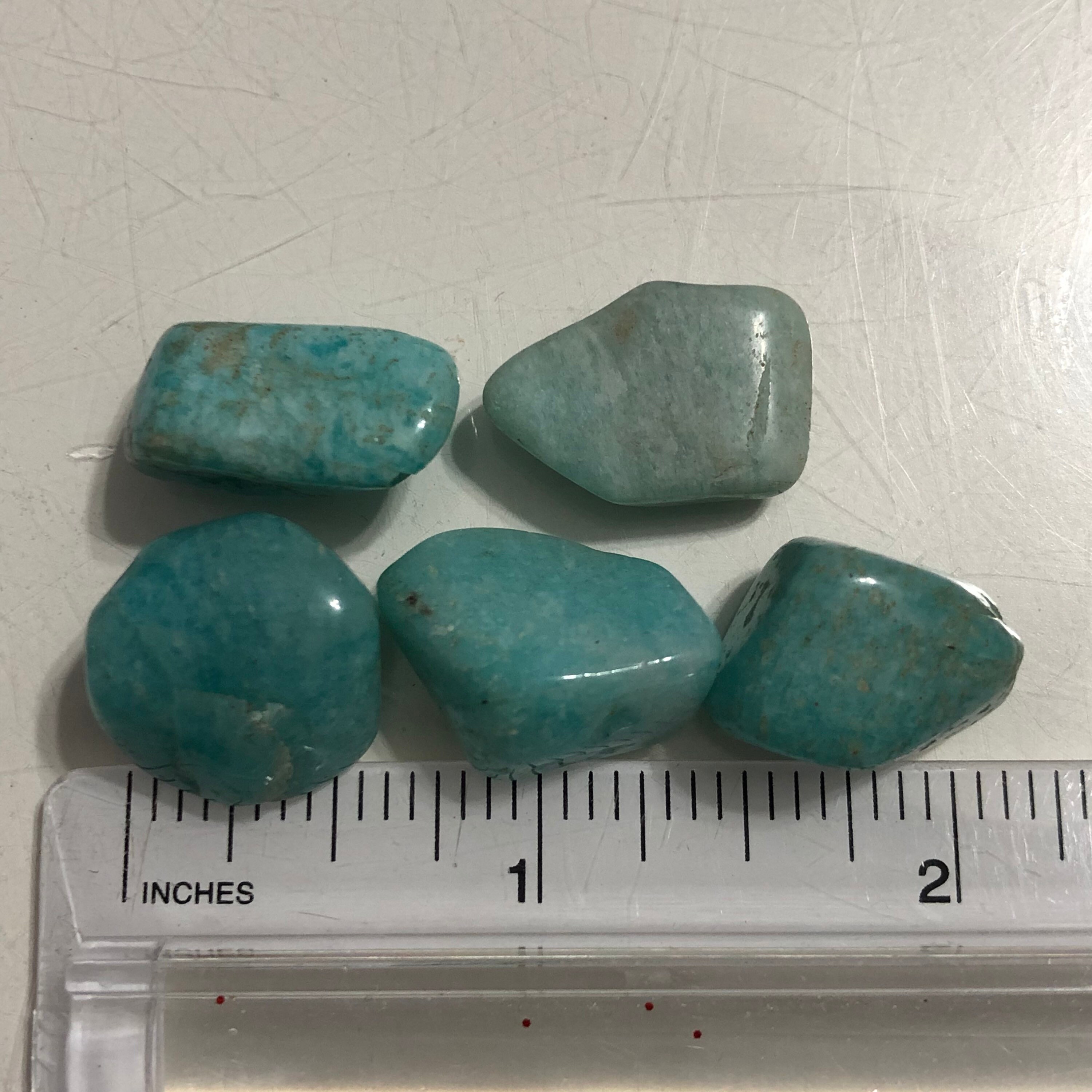 Amazonite 5 Pack Tumbled Pierres Apaisantes Calmant ZODIAC Etsy