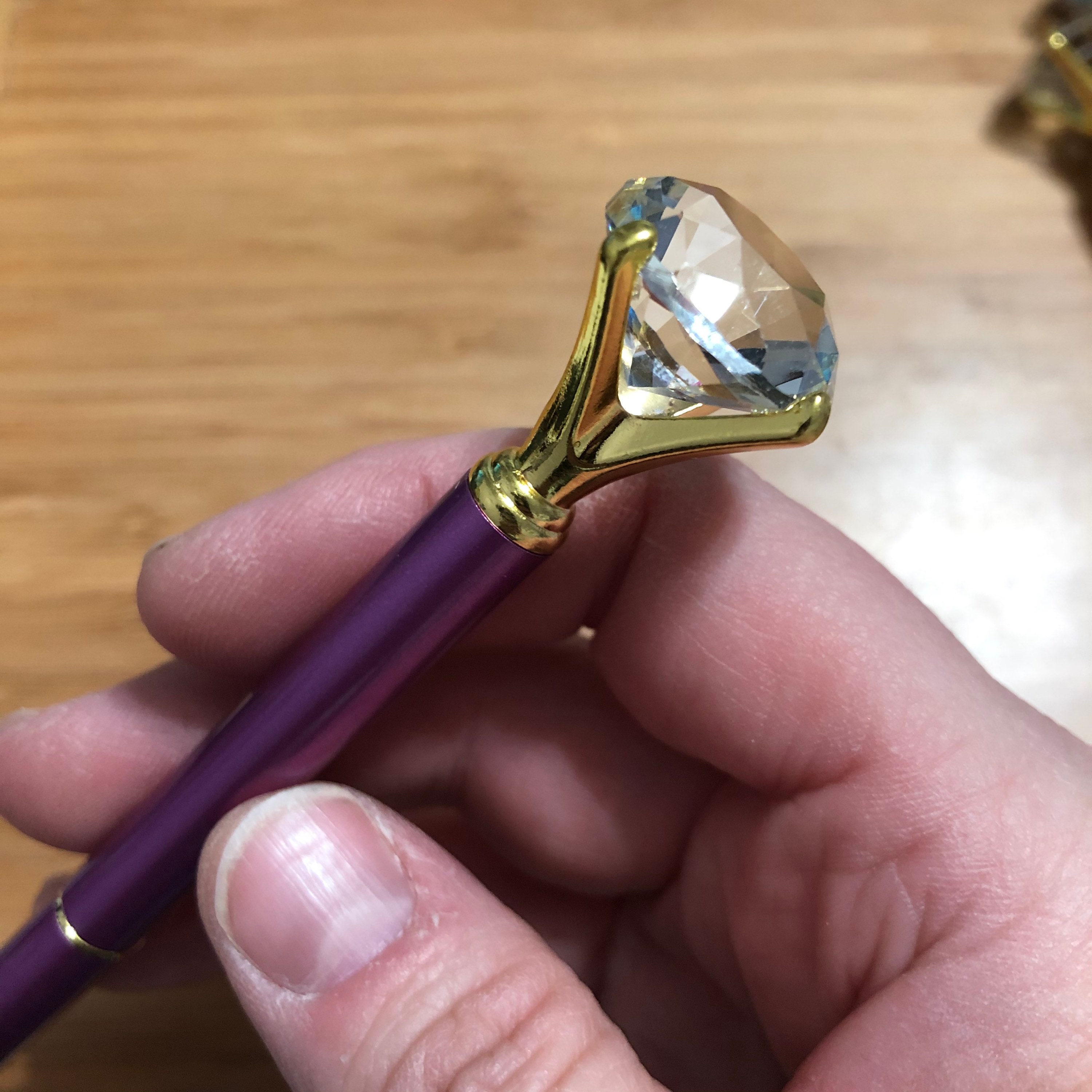 Pen Diamond Shaped Top Ballpoint Pen Novelty Gift with Ink Etsy