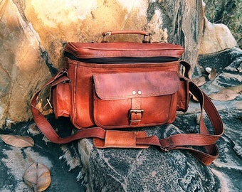 retro leather bag