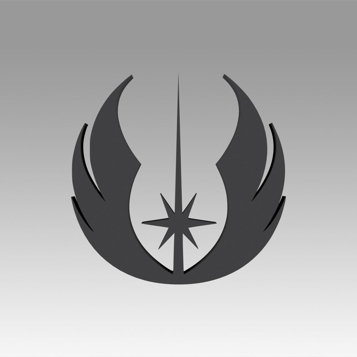 Jedi Order Galactic Empire symbol logo digital model for 3d | Etsy