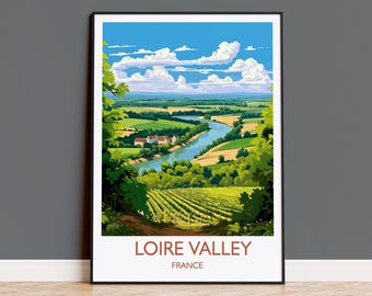 Affiche Vintage Vignoble Nantais Muscadet - Poster Sur Toile Décoration Murale
