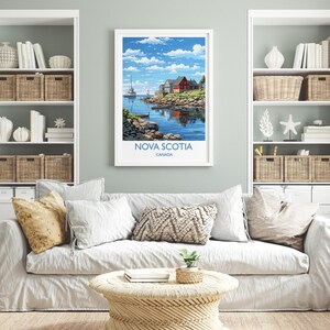 Nova Scotia Poster, Travel Print of Nova Scotia, Canada, Nova Scotia Art Gift, Travel Gift image 3