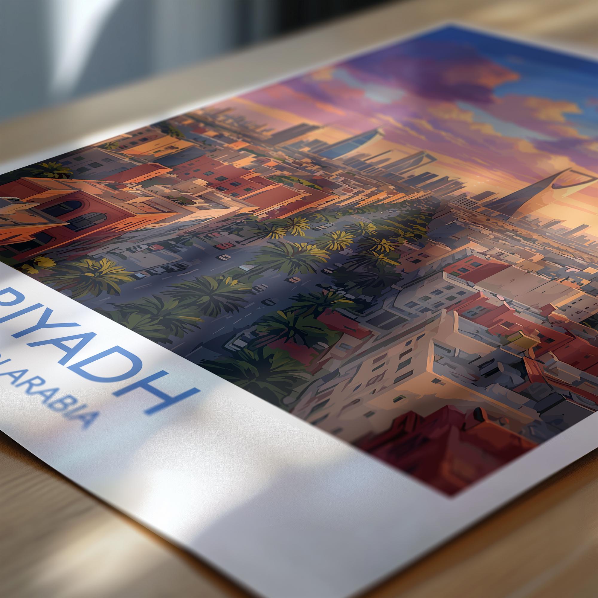 Riyadh Poster Wall Art, Riyadh Travel Print, Saudi Arabia Wall Art Gift ...