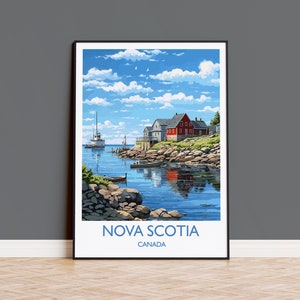Nova Scotia Poster, Travel Print of Nova Scotia, Canada, Nova Scotia Art Gift, Travel Gift