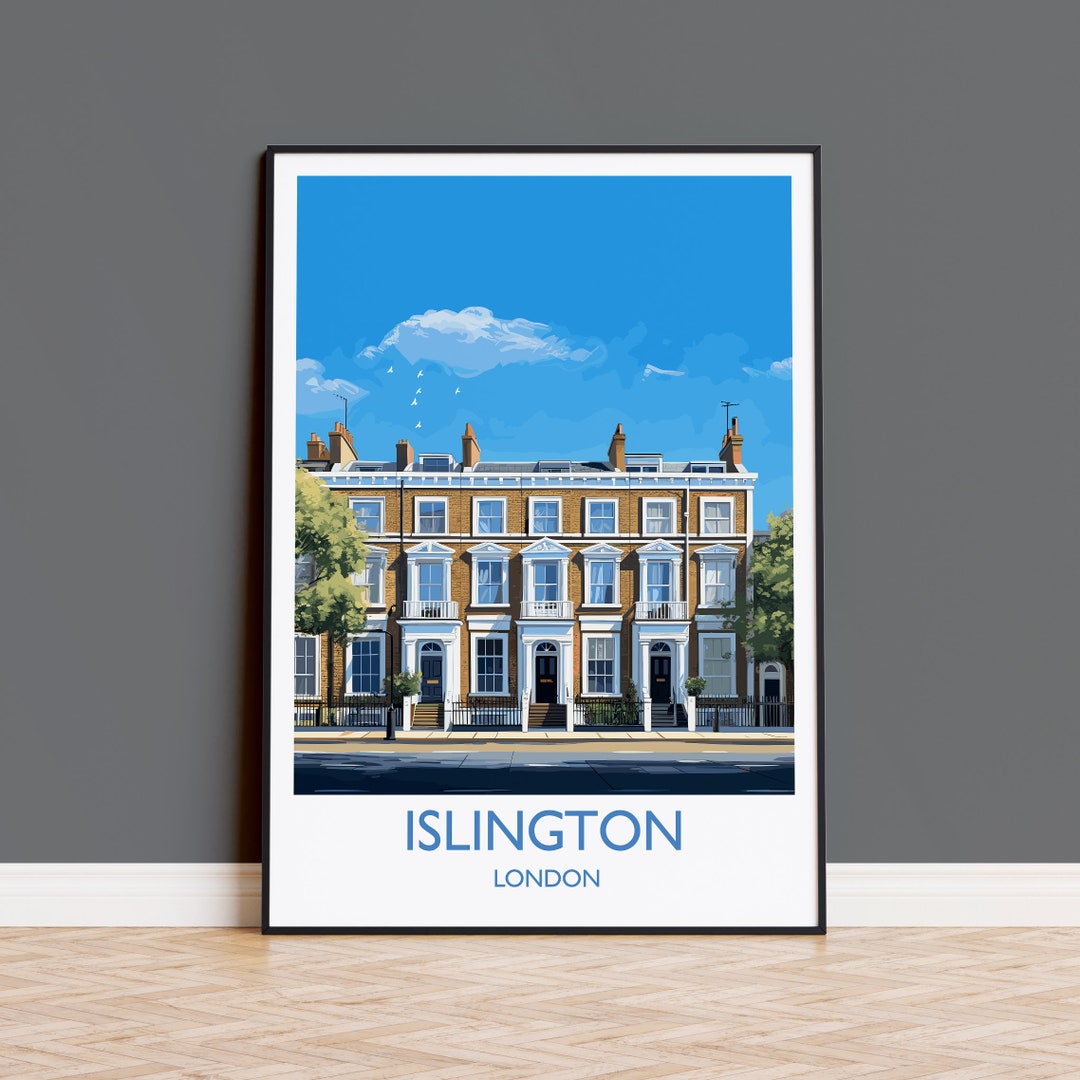 Islington Travel Poster, Travel Print of Islington, London Poster ...