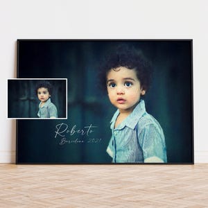 Custom Portrait Painting from your Photo, Personalized Family Painting, Custom Couple Portrait, Digital Print on Canvas, Birthday Gift