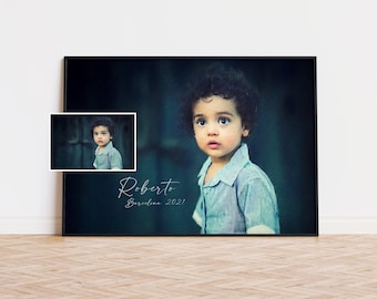 Custom Portrait Painting from your Photo, Personalized Family Painting, Custom Couple Portrait, Digital Print on Canvas, Birthday Gift