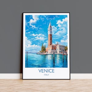 Venice Print, Travel Poster of Venice, Italy, Venice Art, Venice Gift, Wall Art Print