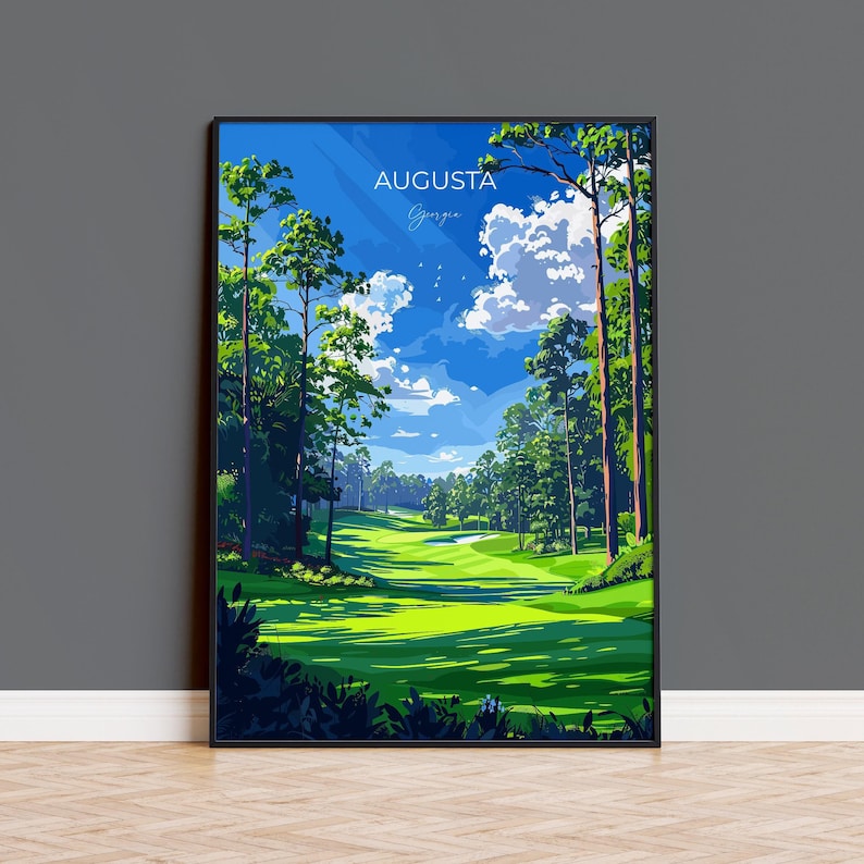 Augusta National Travel Poster, Travel Print of Augusta National Golf ...
