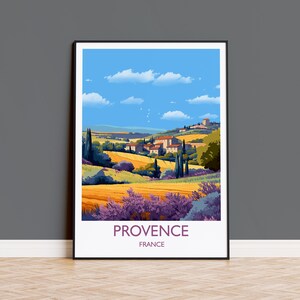 Provence Poster, Travel Print of Provence, France, Provence Gift, France Wall Art, Travel Gift