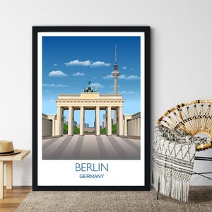 Berlin Travel Print, Travel Poster of Berlin, Berlin Travel Poster, Berlin Print