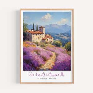 Provence Travel Wall Art Poster, Travel Print of Provence, South of France Art Lovers Gift, France Wall Art  Decor Gift