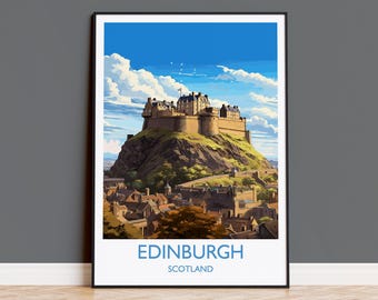 Edinburgh Reise Poster, Edinburgh Reise Poster, Schottland, Edinburgh Castle Kunst, Edinburgh Geschenk, Wand Kunst Druck