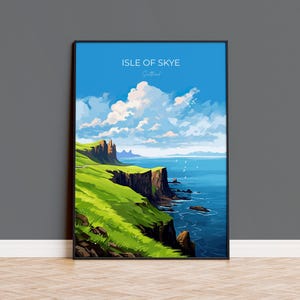 Isle of Skye Poster Wall Art, Travel Print of Isle of Skye, Scotland Art Gift, Isle of Skye Gift, UK, Travel Gift