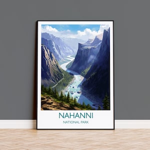 Nahanni National Park Poster, Travel Print of Nahanni National Park, National Park, Canada, Travel Gift