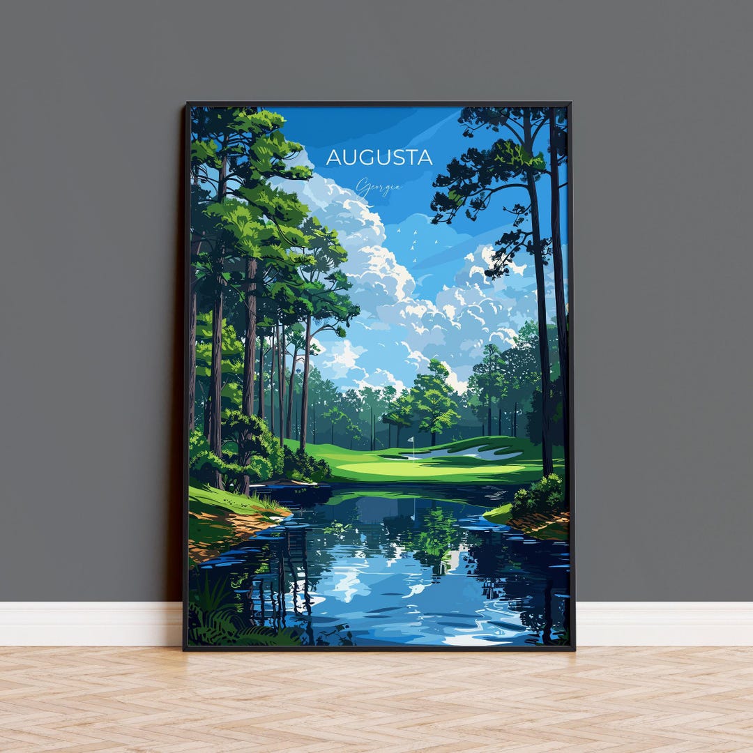 Augusta National Travel Poster, Travel Print of Augusta National Golf ...