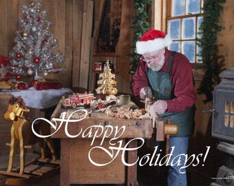 Santa's Workshop - Happy Holidays! (Canvas)