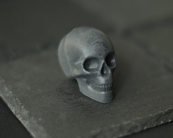 Charcoal Shea Butter Mini Skulls Handmade Soap - set of 3 or 6