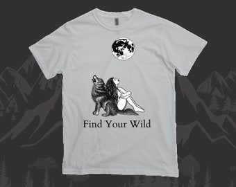 Femme Sauvage Wolf Howling Women’s Heavyweight Tshirt