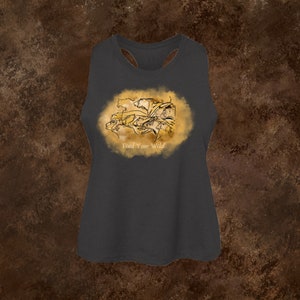 Cave Lion Find Your Wild Women’s Crop Tank Top
