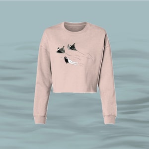 Mobula Find Your Wild Women’s Crop Crewneck Sweatshirt