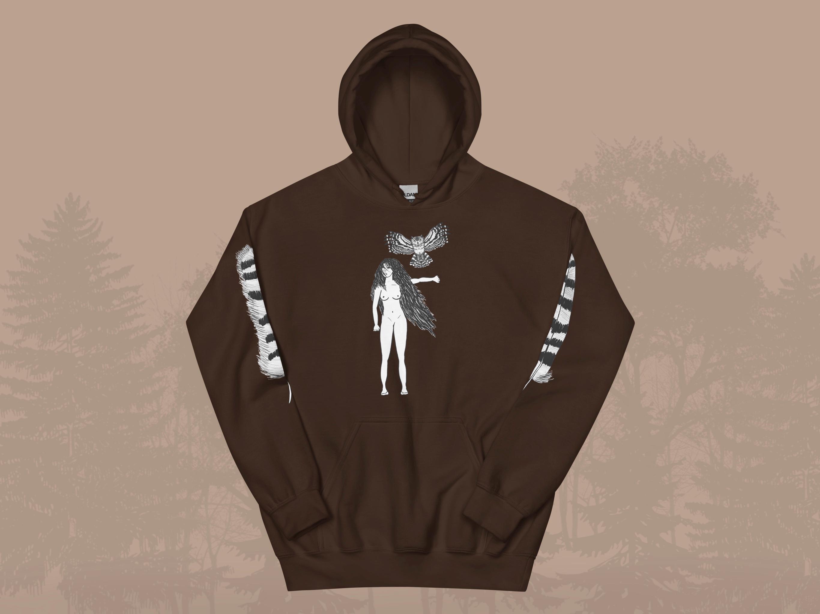 Owl Find Your Wild Women’s Heavyweight Hooded Sweatshirt