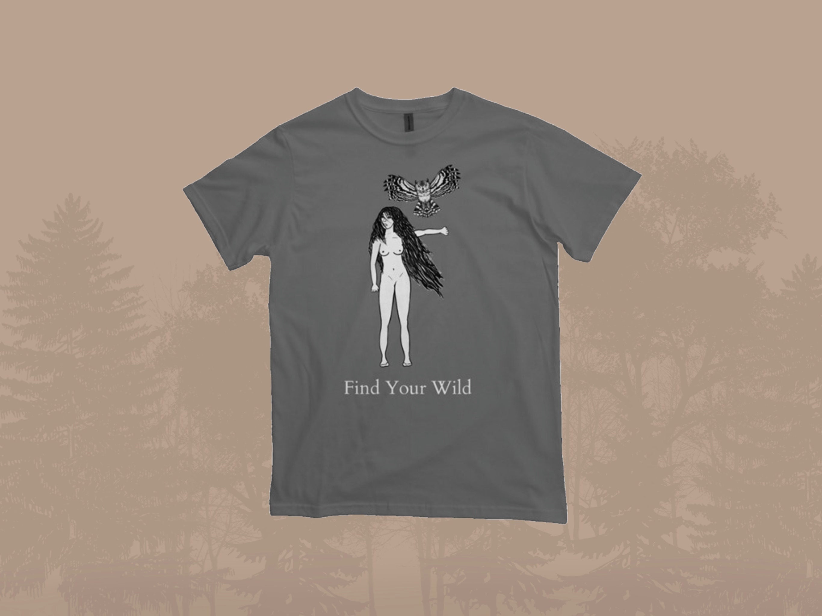 Femme Sauvage Owl Heavyweight Women’s Tshirt