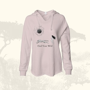 Sudadera con capucha larga ligera de guepardo de Femme Sauvage