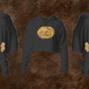 Cave Lion Find Your Wild Women’s Cropped Hooded Sweatshirt