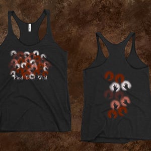 Cave Hands Find Your Wild Women’s Racerback Tank Top