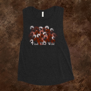 Cave Hands Find Your Wild Women’s Muscle Tank Top