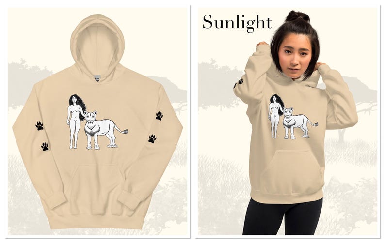 The Sparkling Lioness Sweatshirt Set (Black)