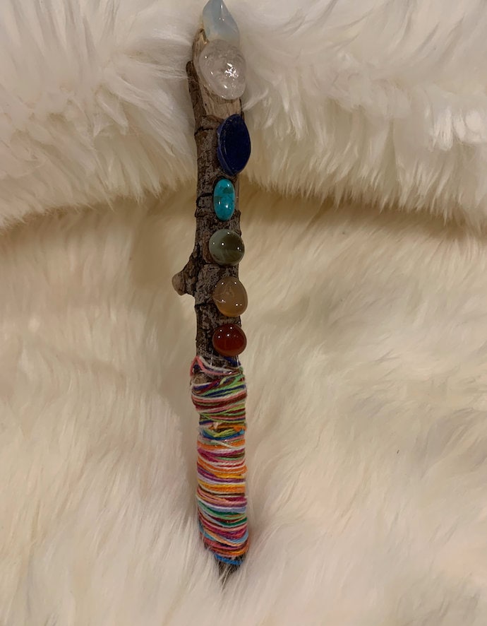 Handcrafted Native American Talking Stick 16.5 - (TS3)