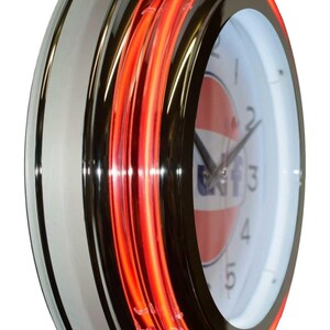 Gulf Oil Gasoline Double Neon Advertising Clock Garage Decor (15") - Etsy