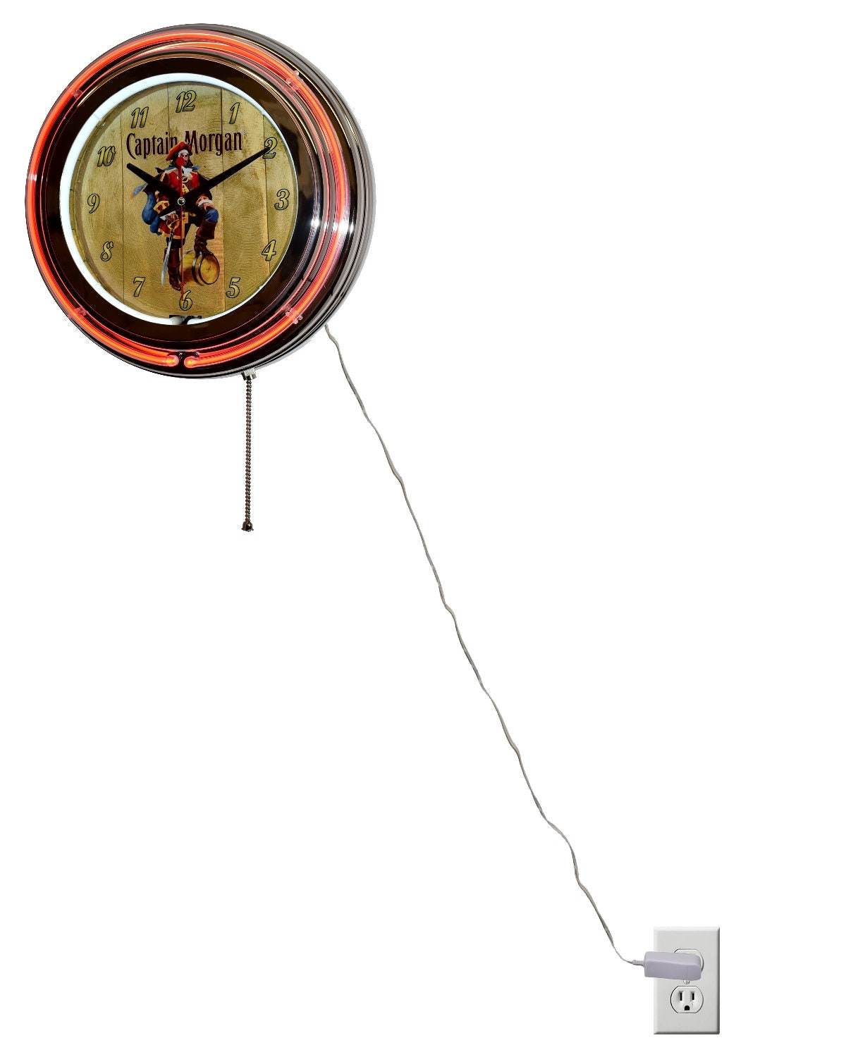 Captain Morgan Original Spiced Rum Orange Double Neon Bar Clock - Etsy