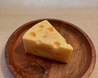 Swiss cheese candle