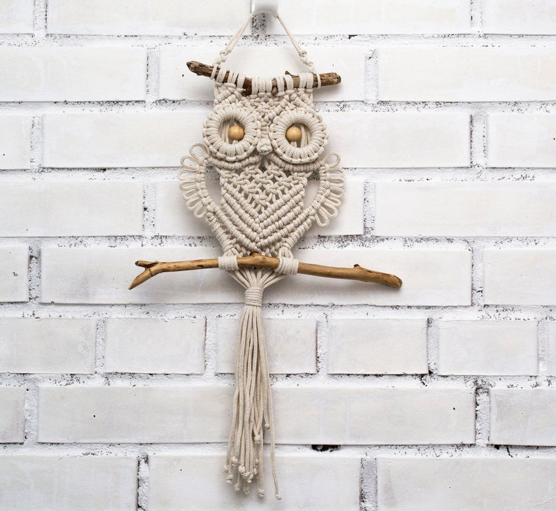 Макраме панно сова схемы