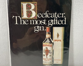 Vintage Print Ad Beefeater Dry Gin Genuine Magazine Advertisement Ephemera