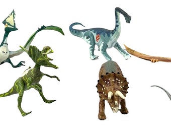 Lot of 6 Vintage 2000 Jurassic Park Dinosaurs Toys All Work Sounds Pterodactyl
