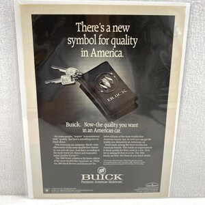 Vintage Print Ad 80&#39;s Buick Car Genuine Magazine Advertisement Ephemera