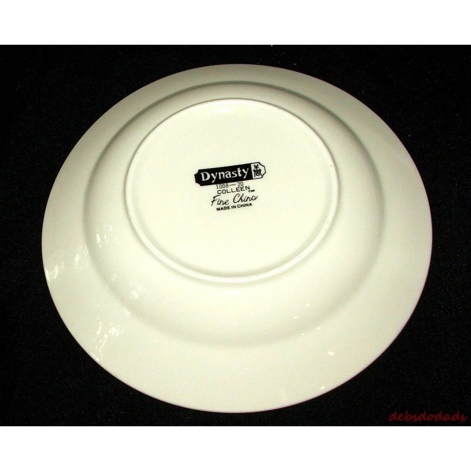 Dynasty Fine China Salad Bowl Floral Pink Gray Colleen Pattern Etsy