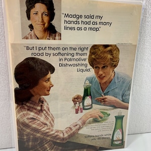 Vintage 1972 Madge Palmolive Genuine Magazine Advertisement Print Ad Ephemera