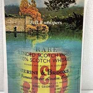 Vintage J & B Scotch Whisky Genuine Magazine Advertisement Print Ad Ephemera