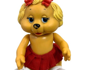 Vintage Get Along Gang Dotty Dog 1984 Tomy Posable Figure Doll Collectible Toy