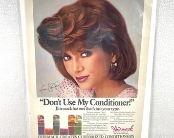 Vintage Print Ad 80's Jhirmack Genuine Magazine Advertisement Ephemera