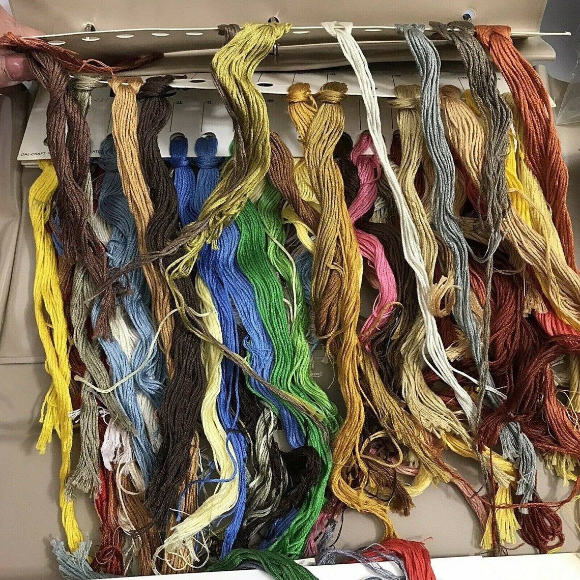 Vintage embroidery thread yarn holder organizer  cross stitch  etsy Vintage embroidery thread yarn holder organizer  cross stitch  etsy